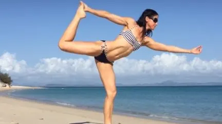 Era în mijlocul ședinței de yoga în momentul în care ceva șocant i s-a întâmplat