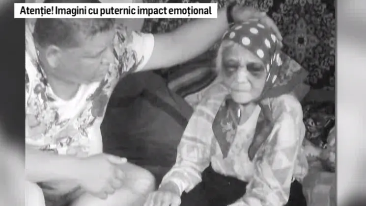 Imagini şocante: Bătrână de 90 ani, bătută crunt de fiica sa. Poliţia a dechis o anchetă