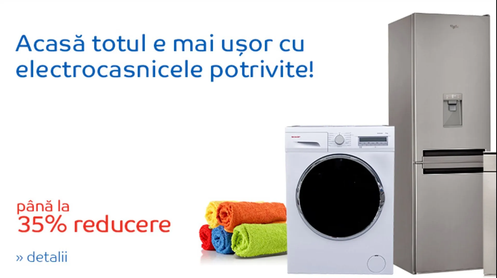 eMAG - 35% reducere la electrocasnice. Care sunt cele mai bune oferte