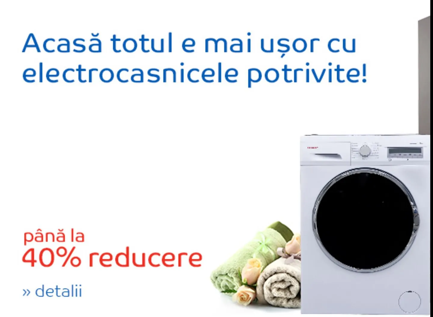 eMAG – Ultimele ore cu 40% reducere pentru electrocasnice. Ce oferte se mai gasesc