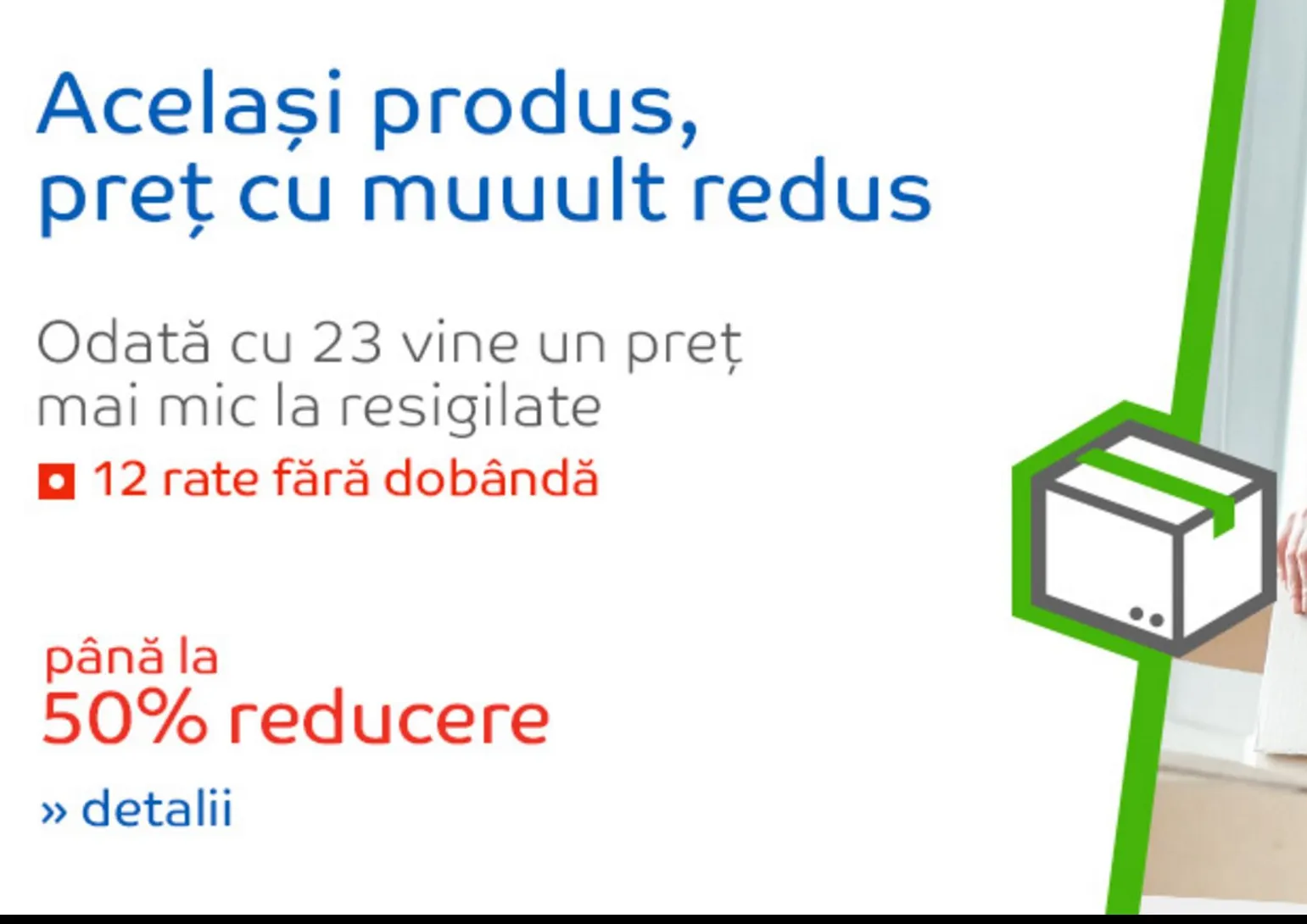 eMAG – 50% reducere pentru resigilate! Promotie a inceput chiar acum