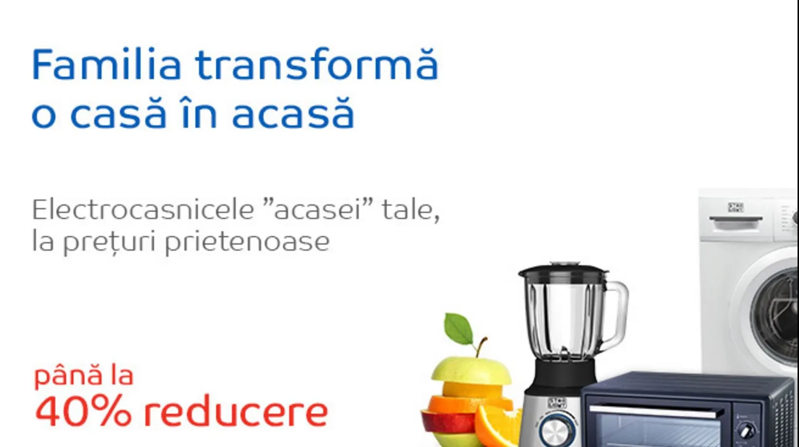 eMAG – Ultimele ore de reduceri 40% pentru electrocasnicele Star Light