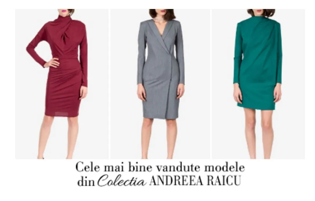 Cele mai bine vandute piese din colectia Andreea Raicu. Preturi accesibile