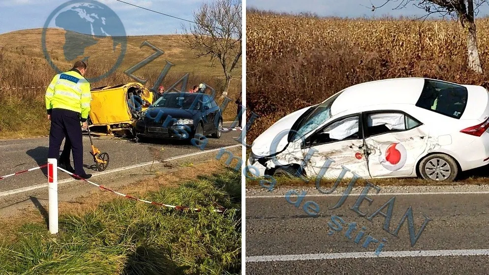 PRĂPĂD pe șoselele din România sâmbătă. Accident terifiant în județul Cluj