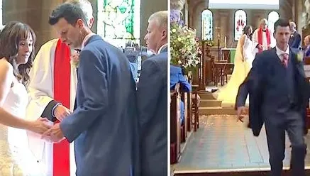 Mirii erau în faţa altarului. Brusc, ceva ireal se întâmplă şi bărbatul fuge mâncând pământul. ŞOC!