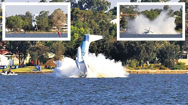 Avion PRĂBUȘIT în Australia: Două persoane au murit sub privirile a mii de oameni. VIDEO