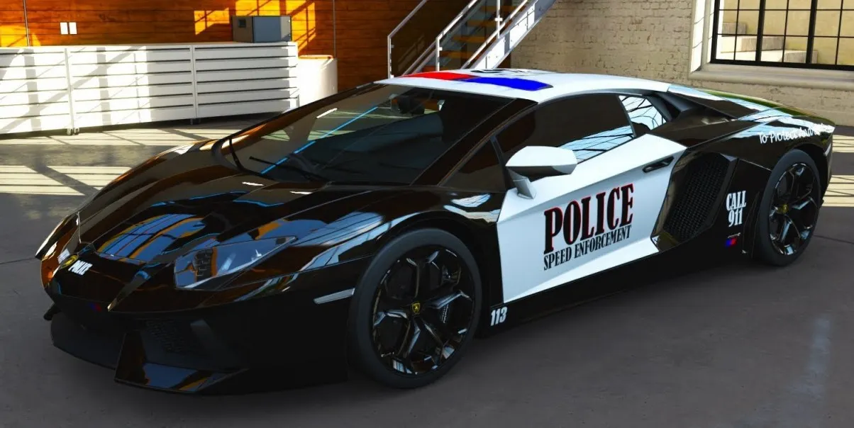 Poliția din Dubai îi sfidează pe șeici cu flota de super-mașini. AȘA arată cel mai scump bolid