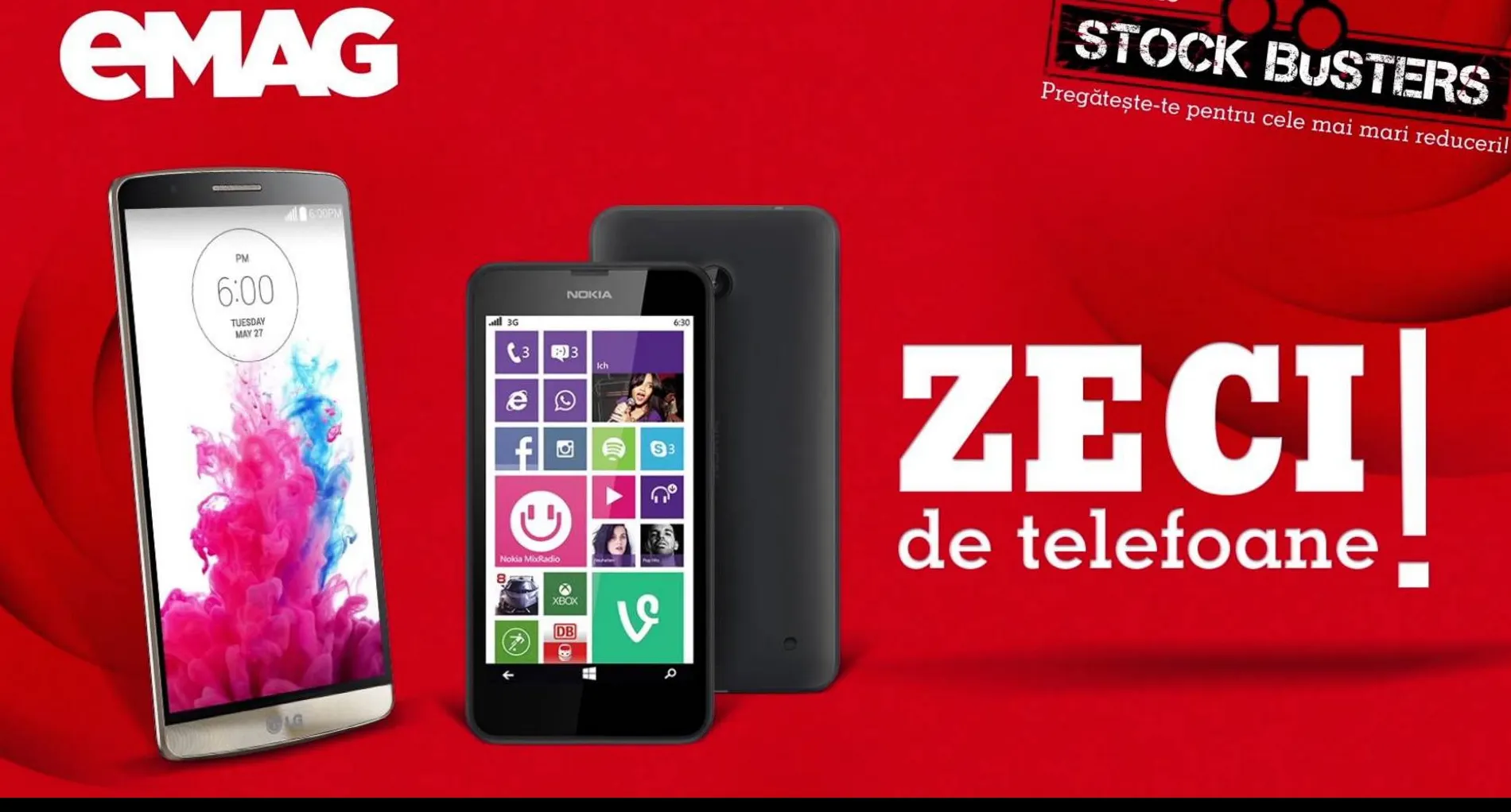 eMAG Stock Busters – Samsung si iPhone – Ce preturi au toate modelele la lichidare de stoc