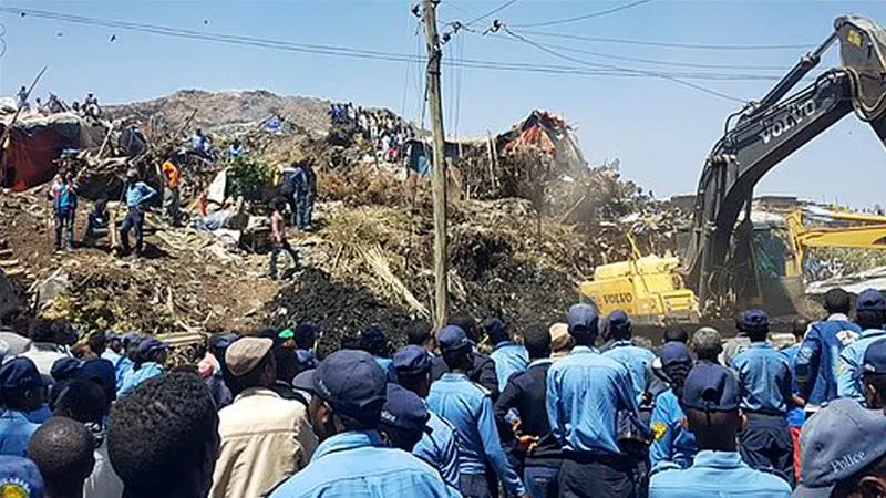 Tragedie în Etiopia. 46 de oameni au fost uciși de un munte de gunoi