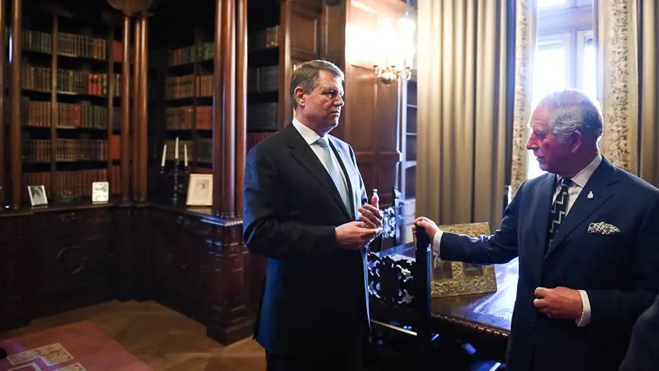 GALERIE FOTO. Imagini de colecţie. Preşedintele Klaus Iohannis şi Prinţul Charles, la Cotroceni