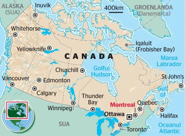 Cutremur de 6,2 grade în nord-vestul Canadei, urmat de mai multe replici