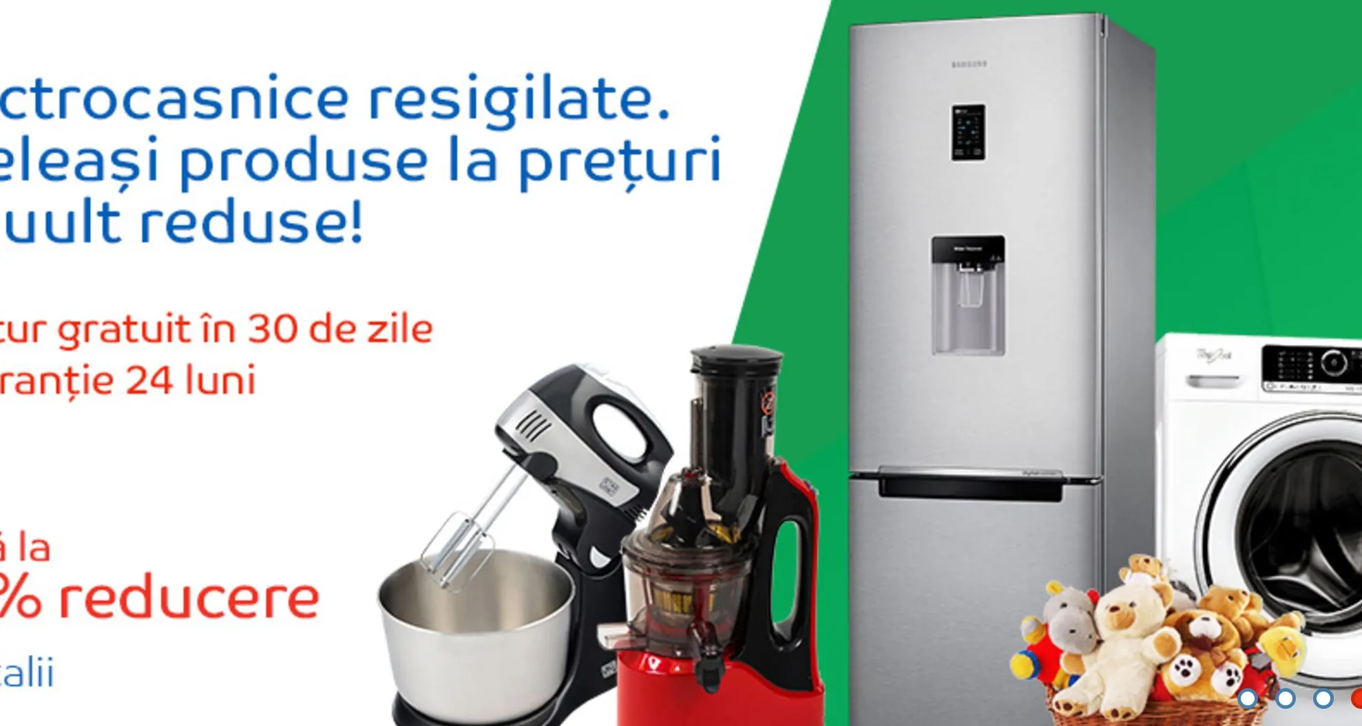 eMAG electrocasnice resigilate - Zeci de oferte cu discount de 35%
