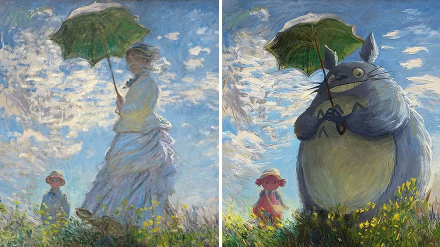 HILAR! Picturi celebre refăcute sub formă de personaje de desene animate