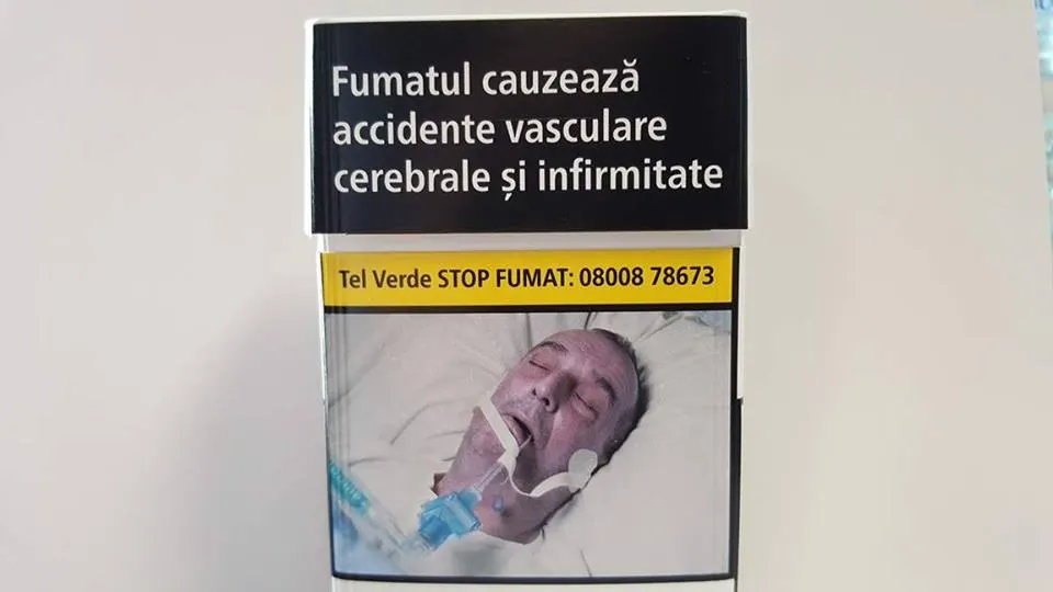 O familie de români dă în judecată Comisia Europeană pentru pozele de pe pachetele de țigări