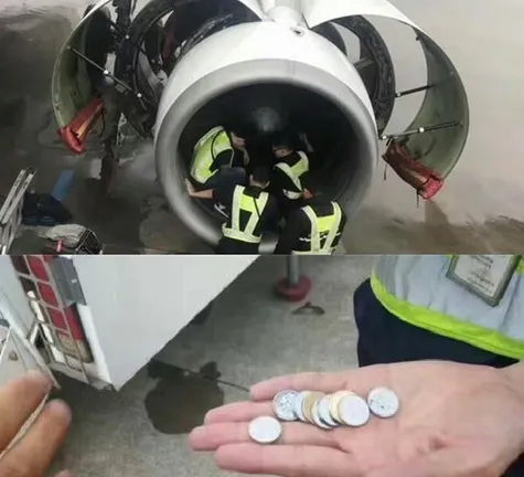O femeie din China a aruncat monede în motorul avionului "ca să aducă noroc". De necrezut ce a urmat