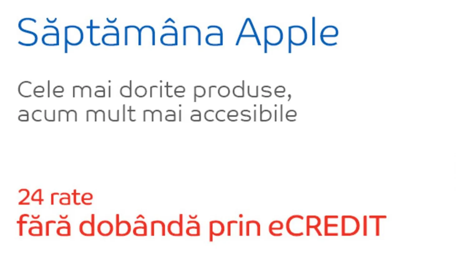 eMAG – Saptamana Apple – Cumperi iPhone si platesti in 24 de rate fara dobanda