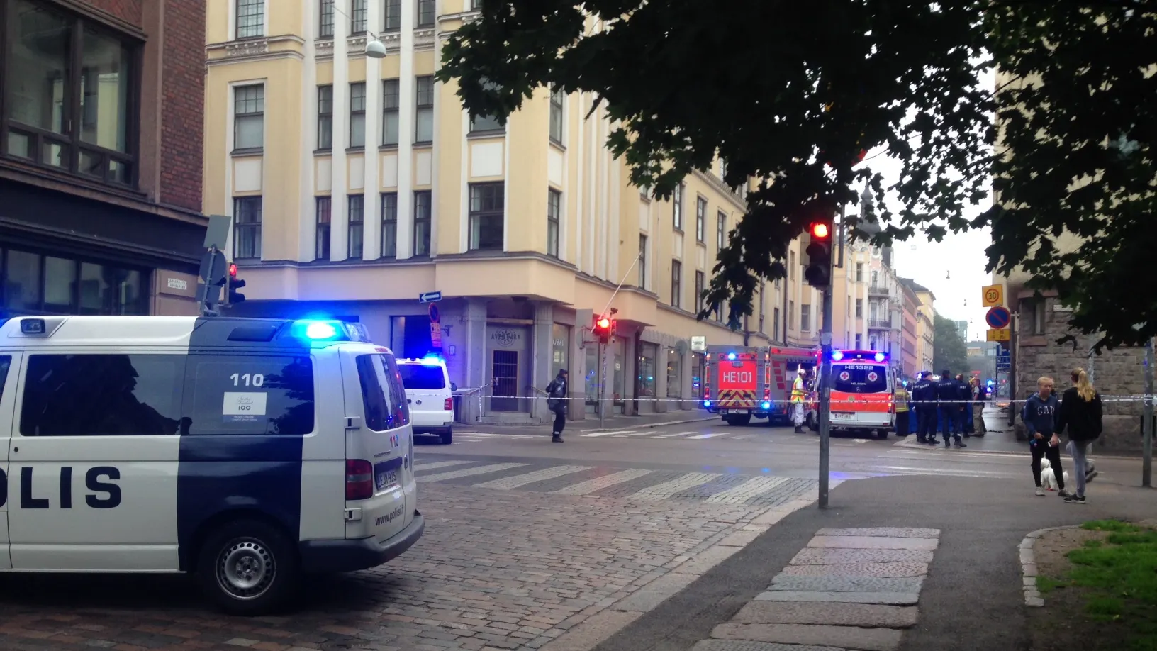 Imagini TULBURĂTOARE surprinse de un telespectator român la scurt timp după incidentul din Helsinki