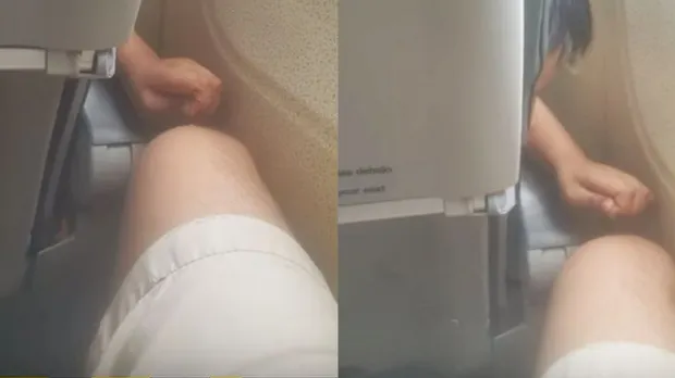 A adormit în avion și s-a trezit cu o durere îngrozitoare! Ce îi făcea pasagerul din fața lui