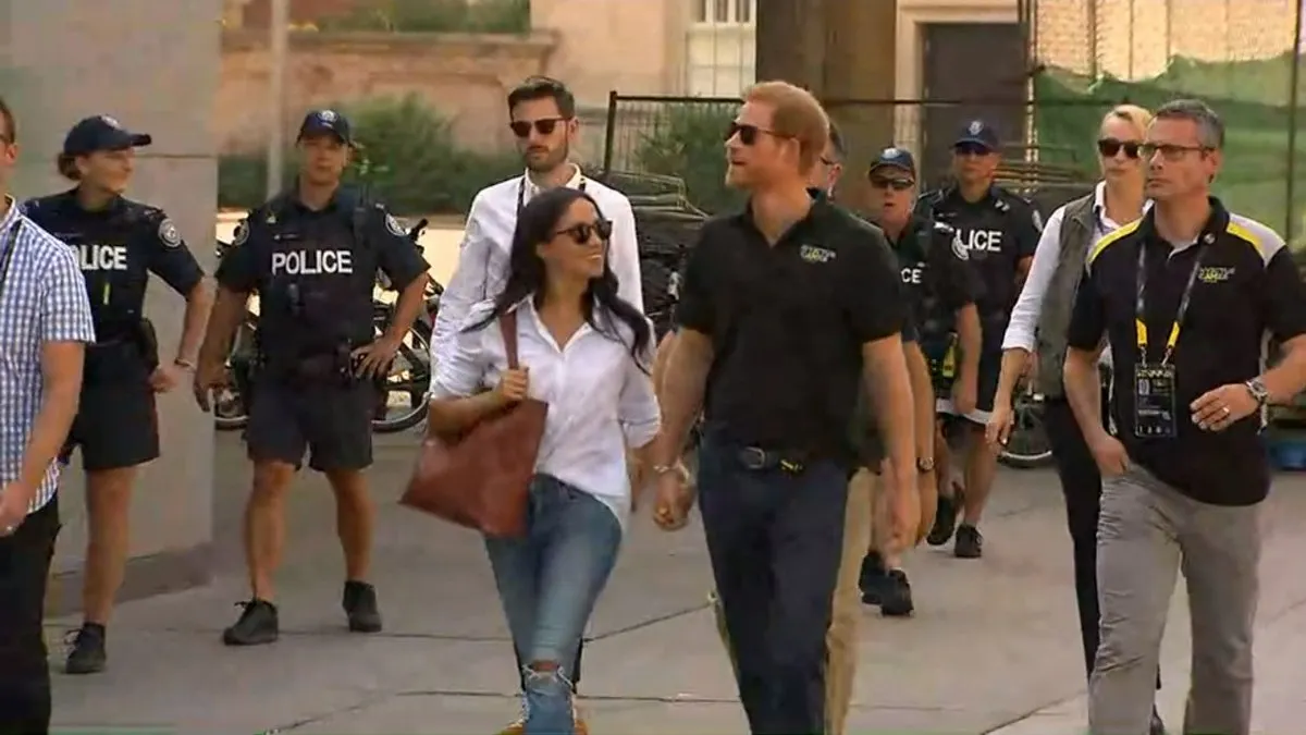VIDEO. Prințul Harry și iubita sa, prima apariție publică împreună