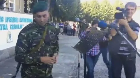 VIDEO. Moment emoționant la plecarea artileriștilor antiaerieni în Polonia