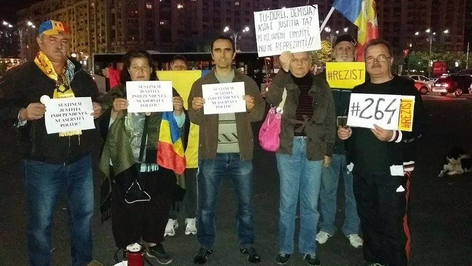 VIDEO. Protest în Piaţa Victoriei