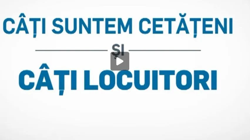Infografic. Câți suntem cetățeni și câți locuitori?