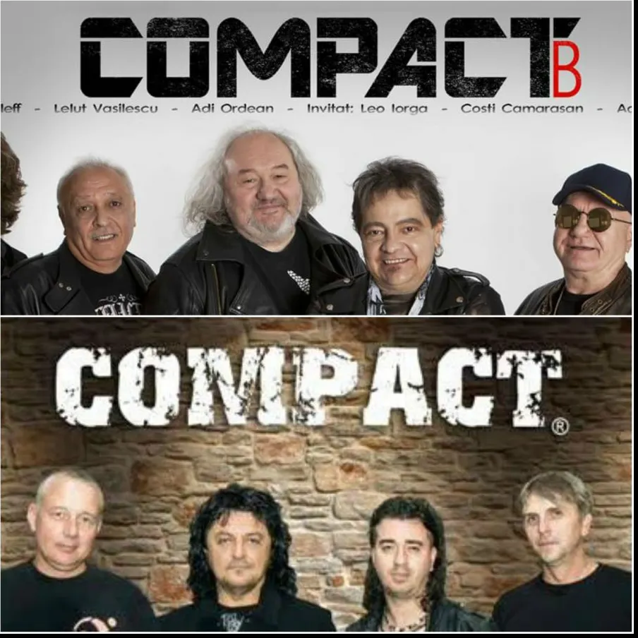 Cele două trupe Compact se vând ca la piață. Una folosește simbolul de ”produs original”