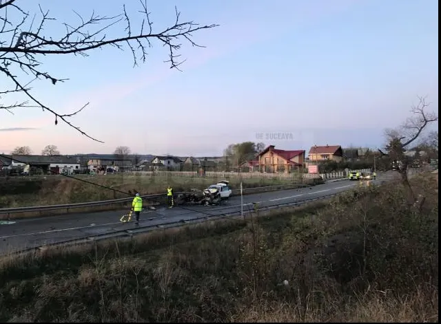 ACCIDENT cumplit cu cinci morți, în Suceava. Victimele au fost găsite carbonizate