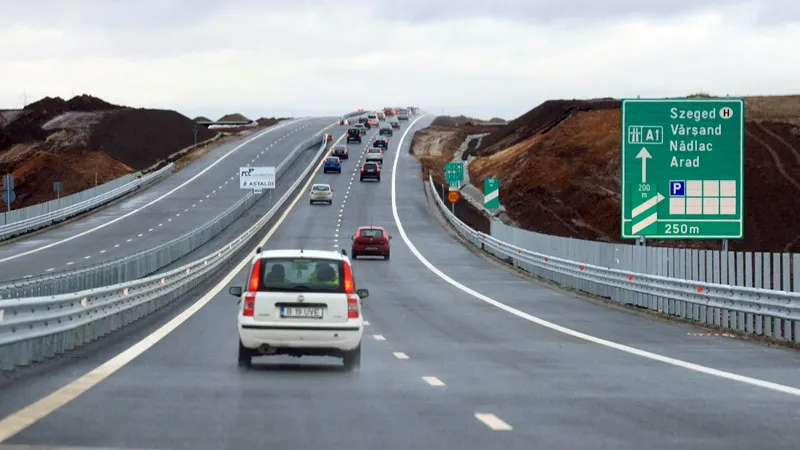 VIDEO. Harta autostrăzilor din România, la finalul anului 2017
