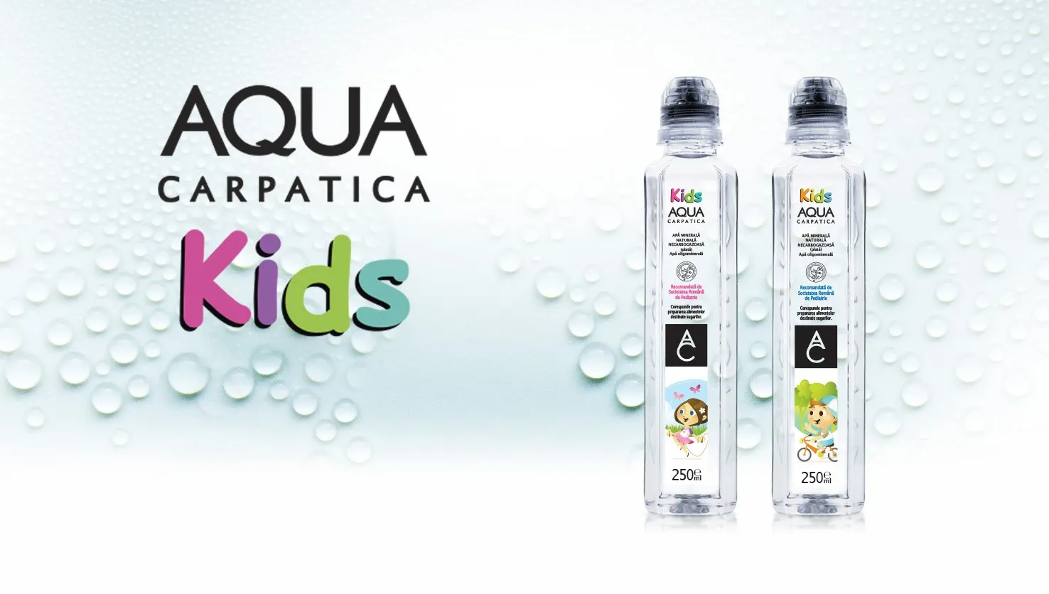 AQUA Carpatica lansează sticla de apă minerală pentru copii (P)
