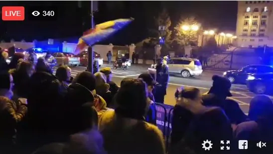 Noi proteste la București. Mobilizare masivă a jandarmilor