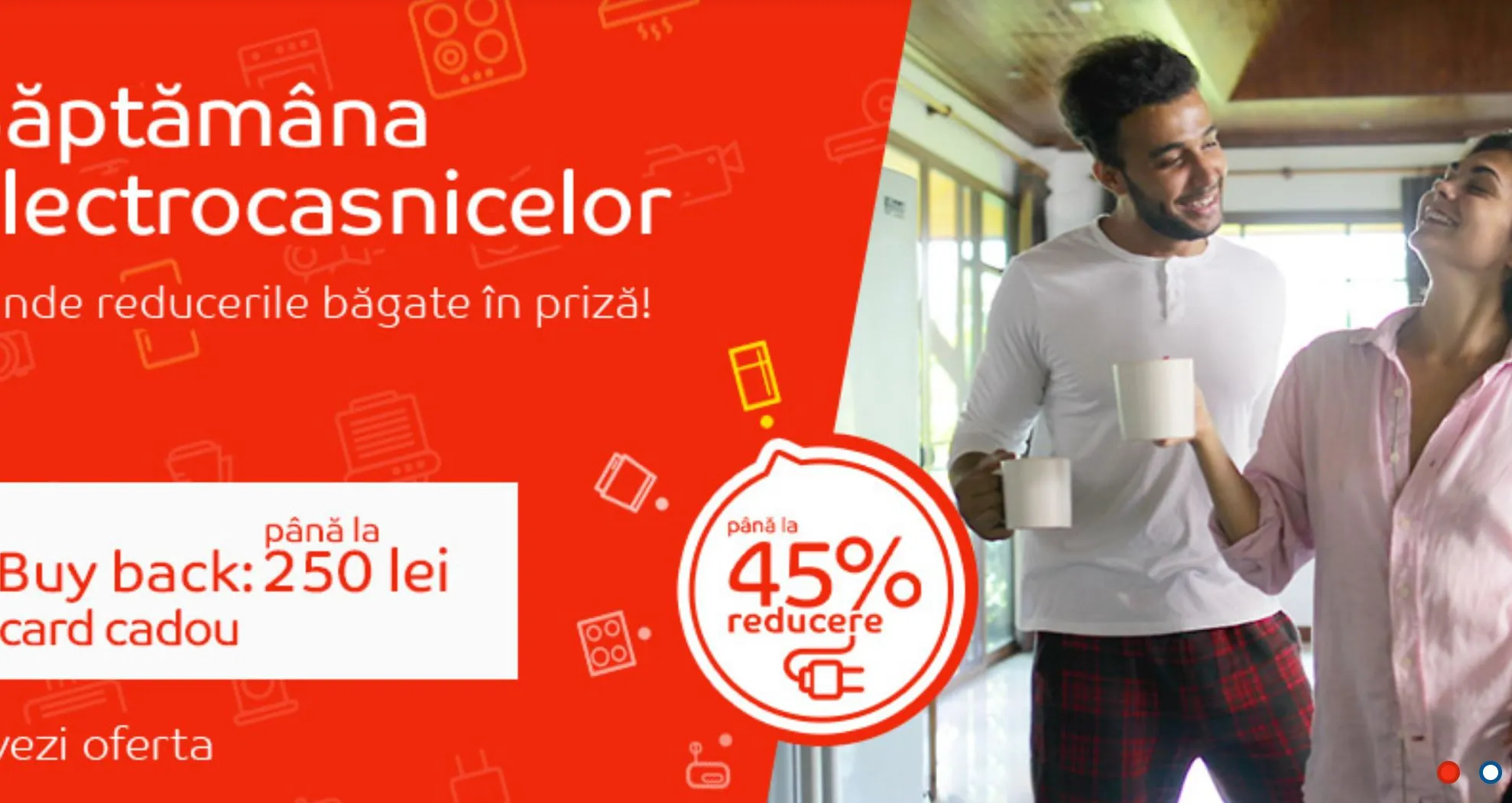 eMAG Saptamana electrocasnicelor - Reduceri de pana la 45% pentru o multime de produse