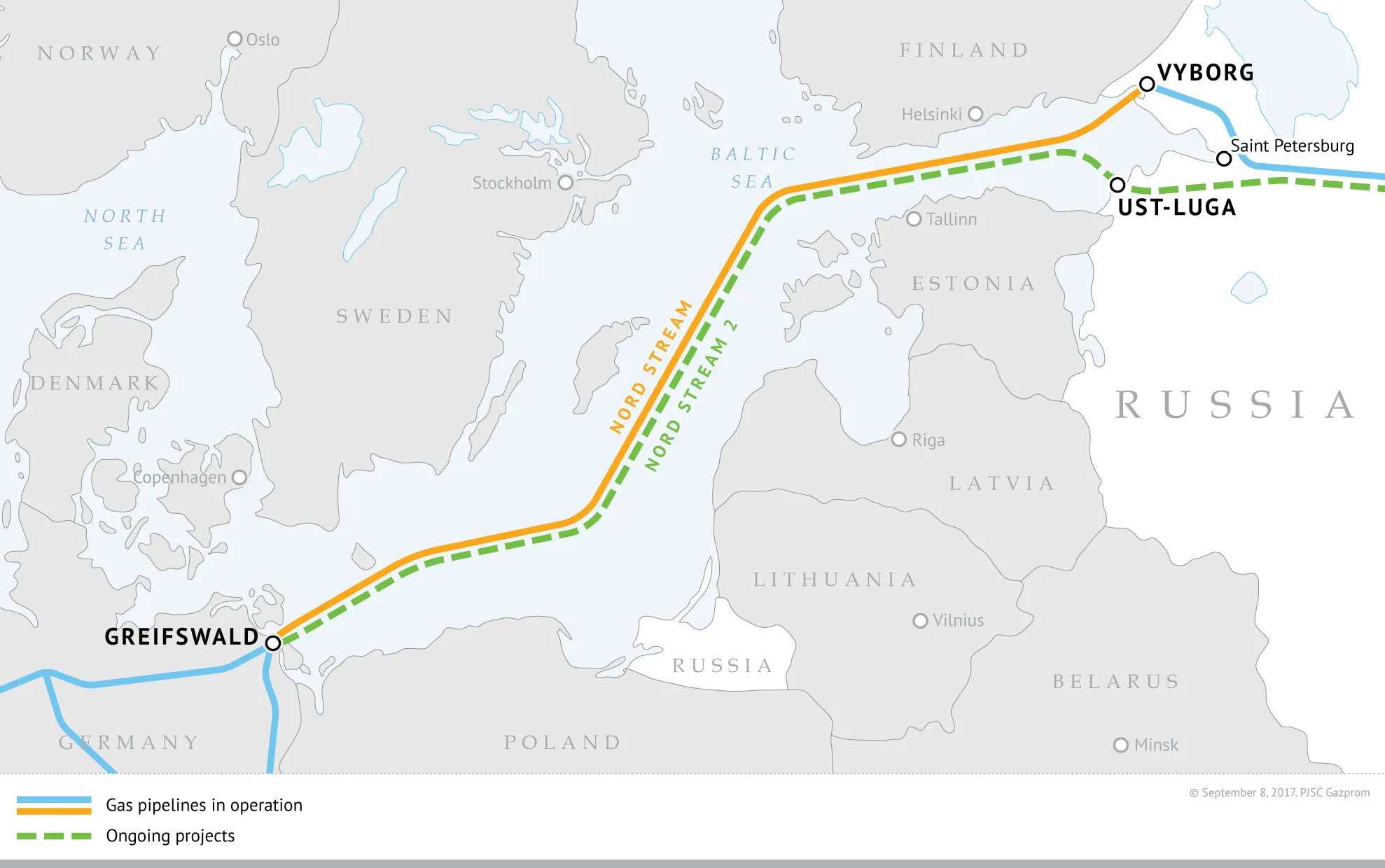 SUA consideră că proiectul Nord Stream 2 este o ameninţare pentru securitatea energetică a Europei