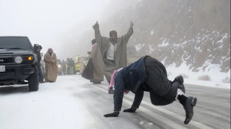 Fenomen rar - a nins în Arabia Saudită