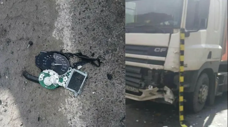 Accident rutier mortal pe Valea Oltului. Un motociclist a intrat sub un TIR