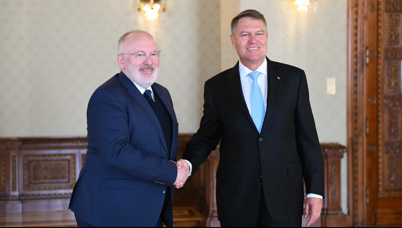 Klaus Iohannis, în întâlnirea cu Frans Timmermans: ”Eficiența DNA, de necontestat”