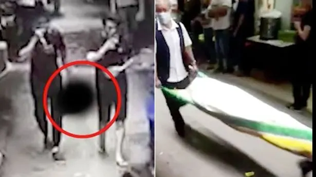 A ieşit pe o stradă aglomerată ţinând în mână ceva de necrezut. Va face închisoare pe viaţă