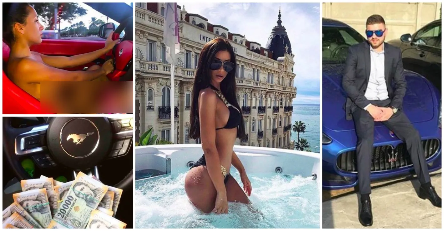 Puştii de bani gata din Budapesta. Fetele conduc goale bolizii şi se pozează pe aripile avioanelor