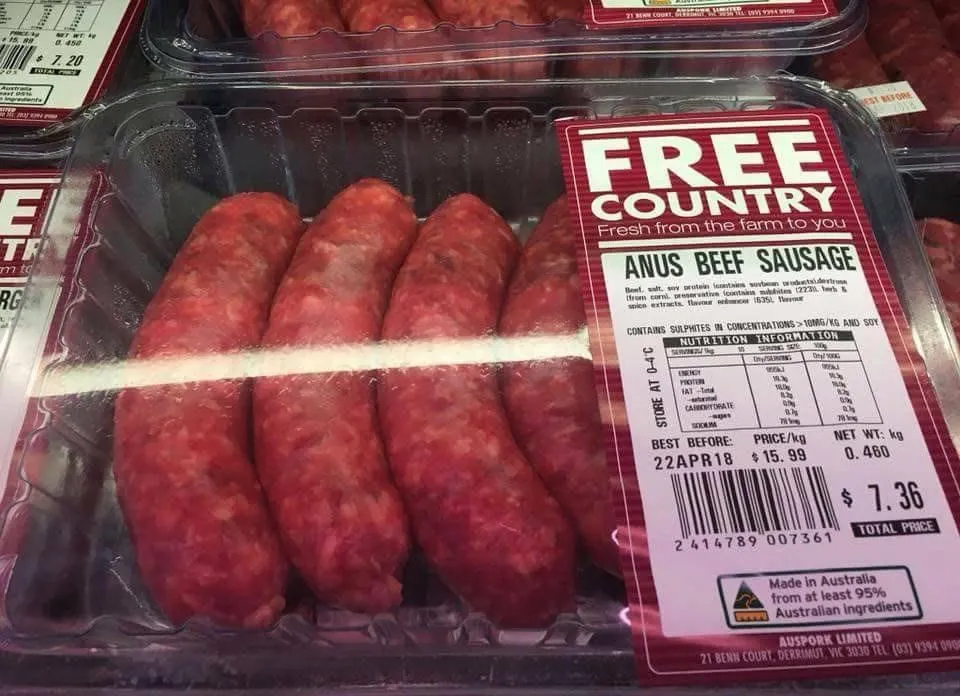Îţi aduci aminte de cozonacul cu "bullshit"? Australienii au comis-o şi ei, dar cu cârnaţi (FOTO)