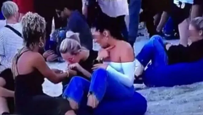 VIDEO VIRAL. Imagini uluitoare pe litoral. Ce trage o tânără pe nas, în direct la TV?