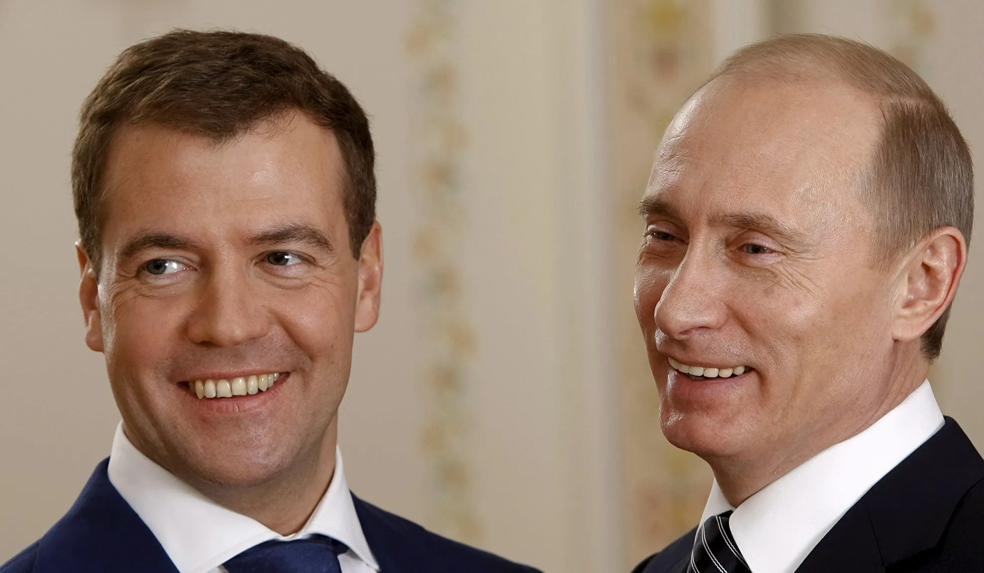 Dmitri Medvedev și Vladimir Putin