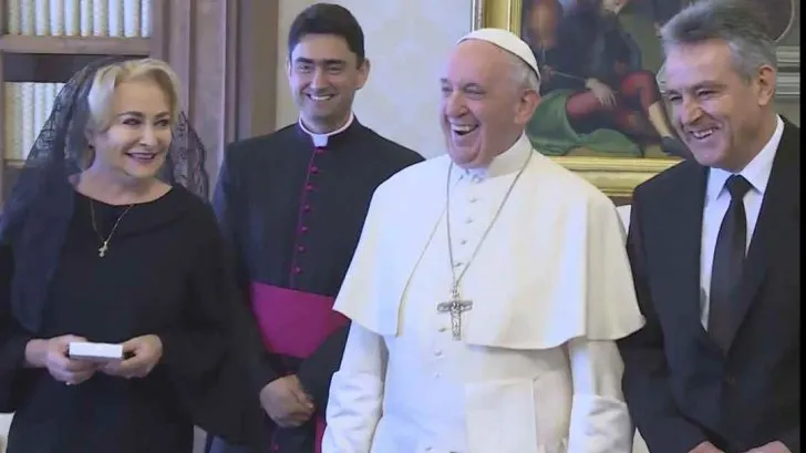 Precizare de la Vatican. De ce înregistrarea video cu Dăncilă nu are sunet
