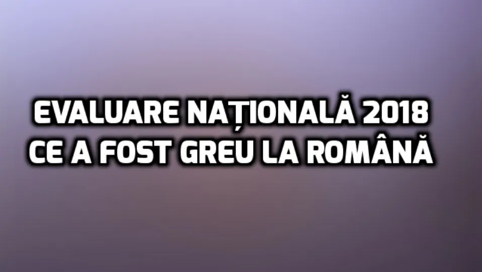 Baremul complet romana Evaluare Națională 2018. Edu.ro arată lucrarea perfectă