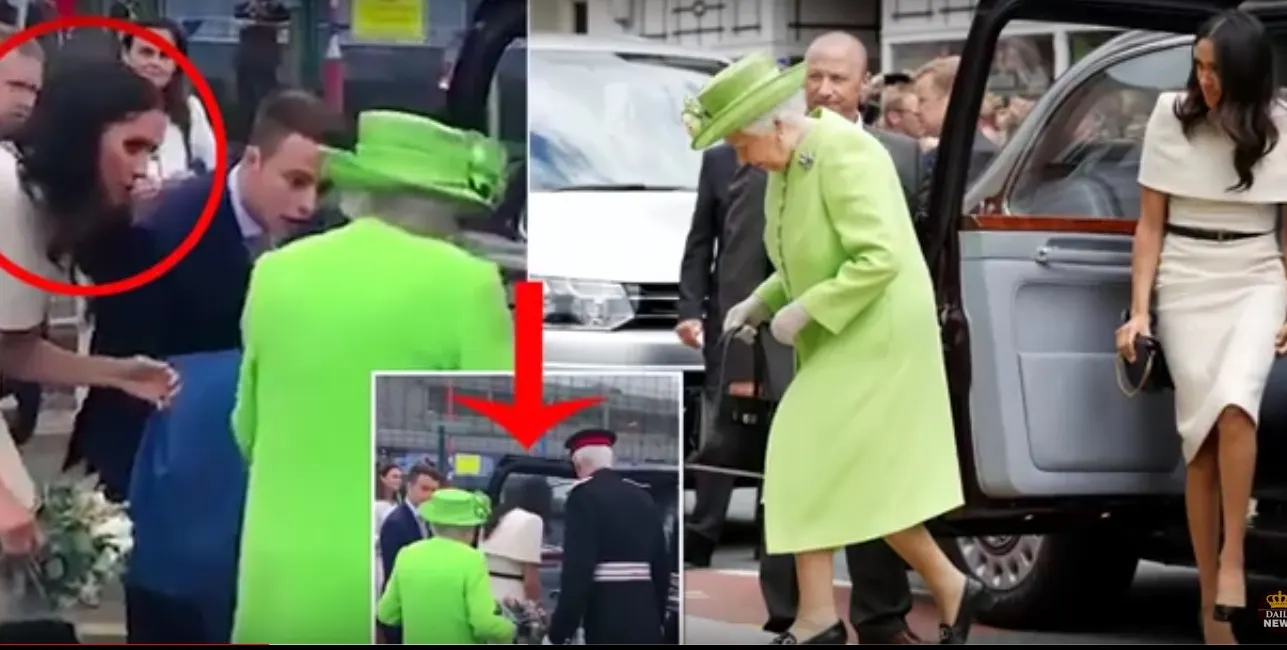 Meghan Markle a călcat rău pe bec. Urcă în mașină în fața Reginei