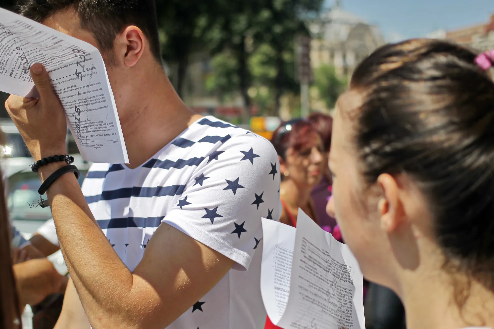 Cel mai amuzant banc cu elevii care susţin examenul la Matematică la BAC 2018