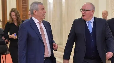 Ce a discutat Tăriceanu la Bruxelles cu Timmermans, al doilea om din CE