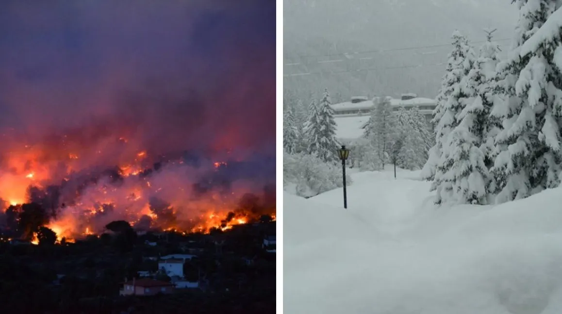 O vară apocaliptică: Incendii în nord, zăpadă în sud. Planeta se schimbă!