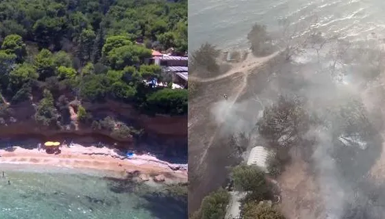 Înainte şi după incendii. Cum arăta staţiunea Mati luna trecută, înainte de dezastru