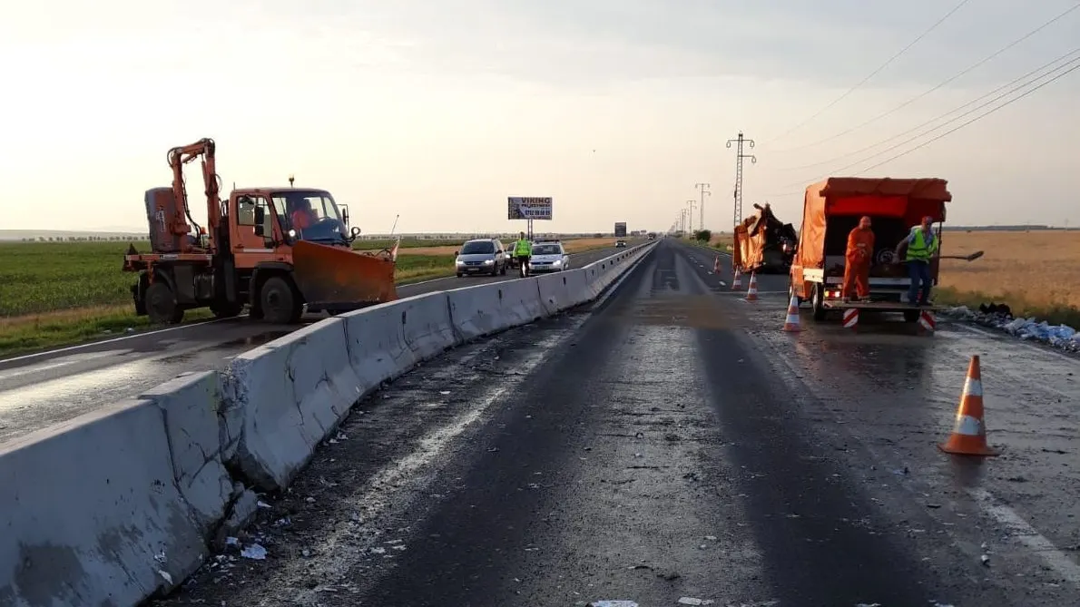 Accident cumplit pe DN1, la Azuga. O persoană, încarcerată