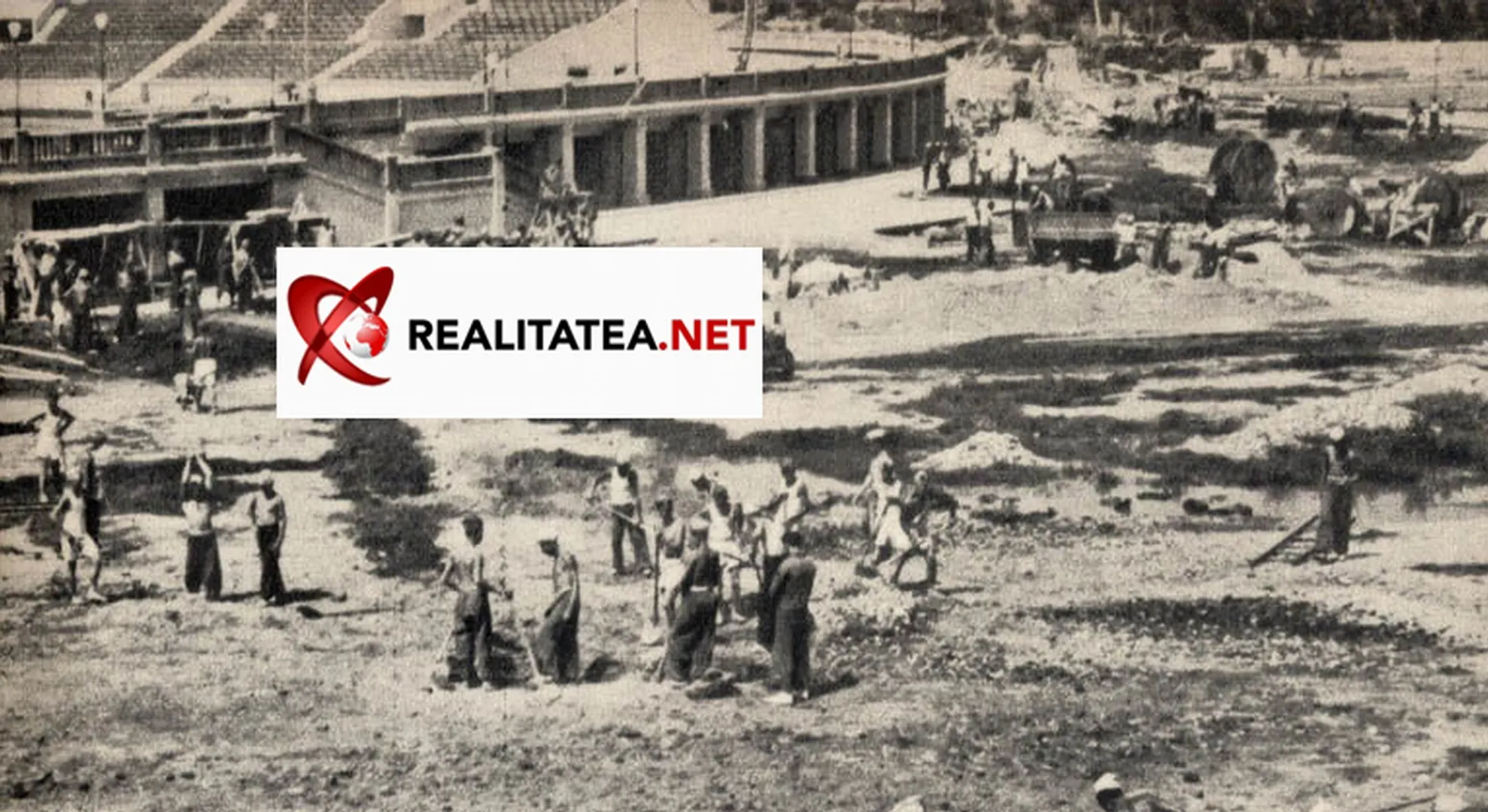 Stadionul Dinamo - imagini senzaţionale de la construirea arenei din Ştefan cel Mare în 1951